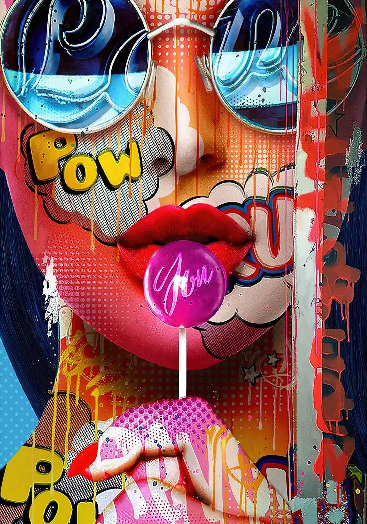 Pow (Framed Small) - Pink