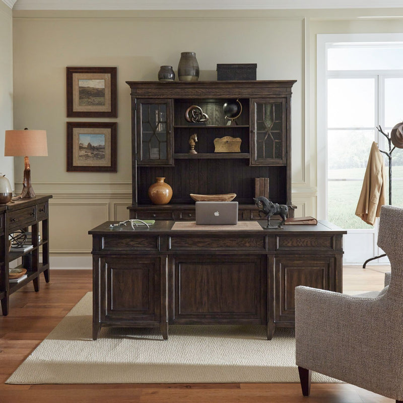 Paradise Valley - 5 Piece Executive Set - Saddle Brown