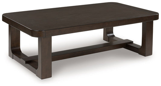 Breckington - Rectangular Cocktail Table - Dark Brown