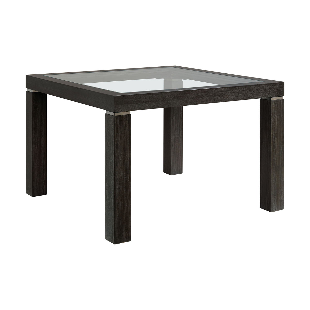 Elodie - Counter Table With Glass - Charcoal