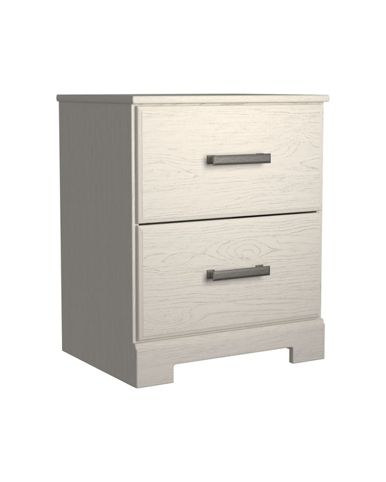 Stelsie - White - Two Drawer Night Stand