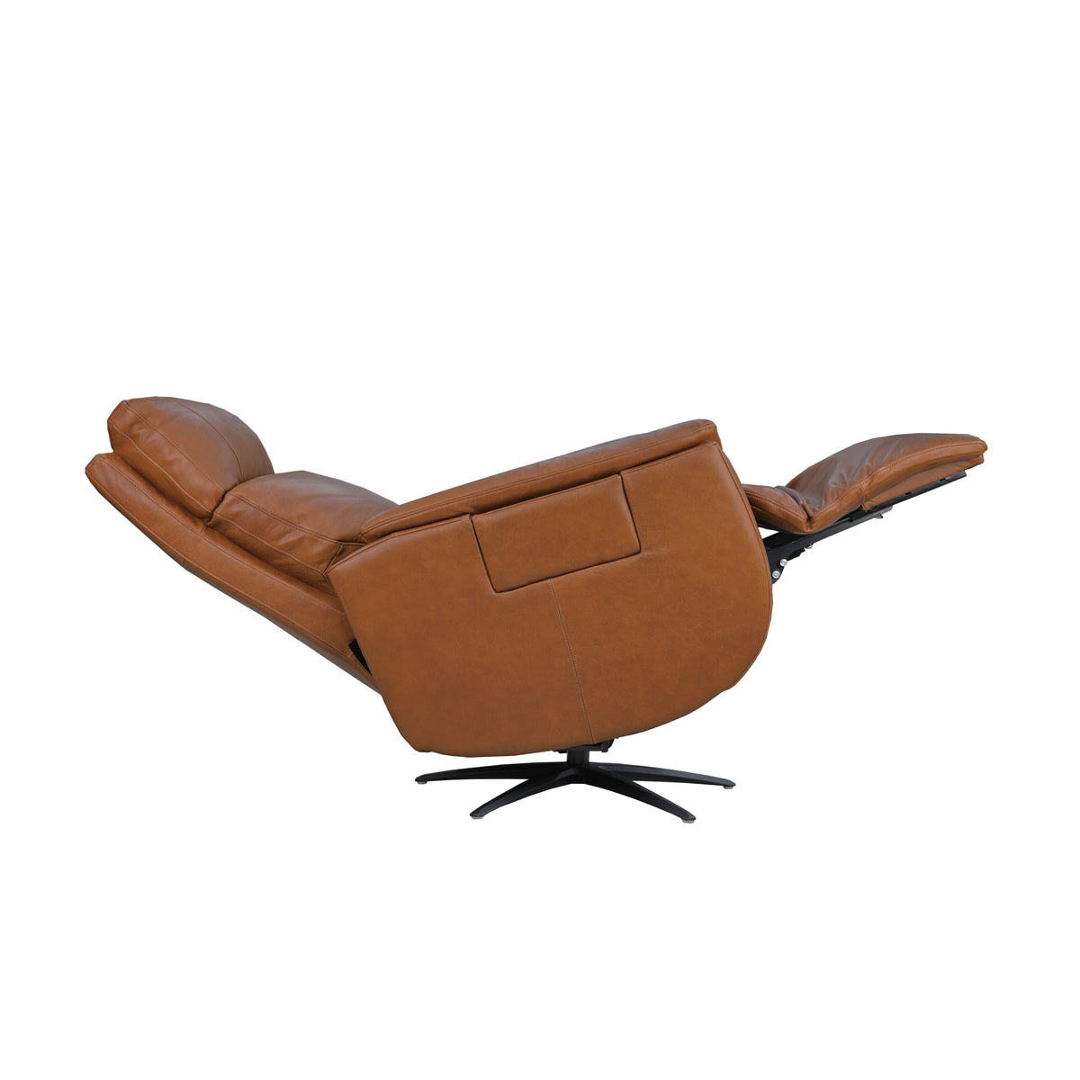 Flexsteel Cove Power Swivel Recliner with Power Headrest, Lumbar, Heat, & Massage
