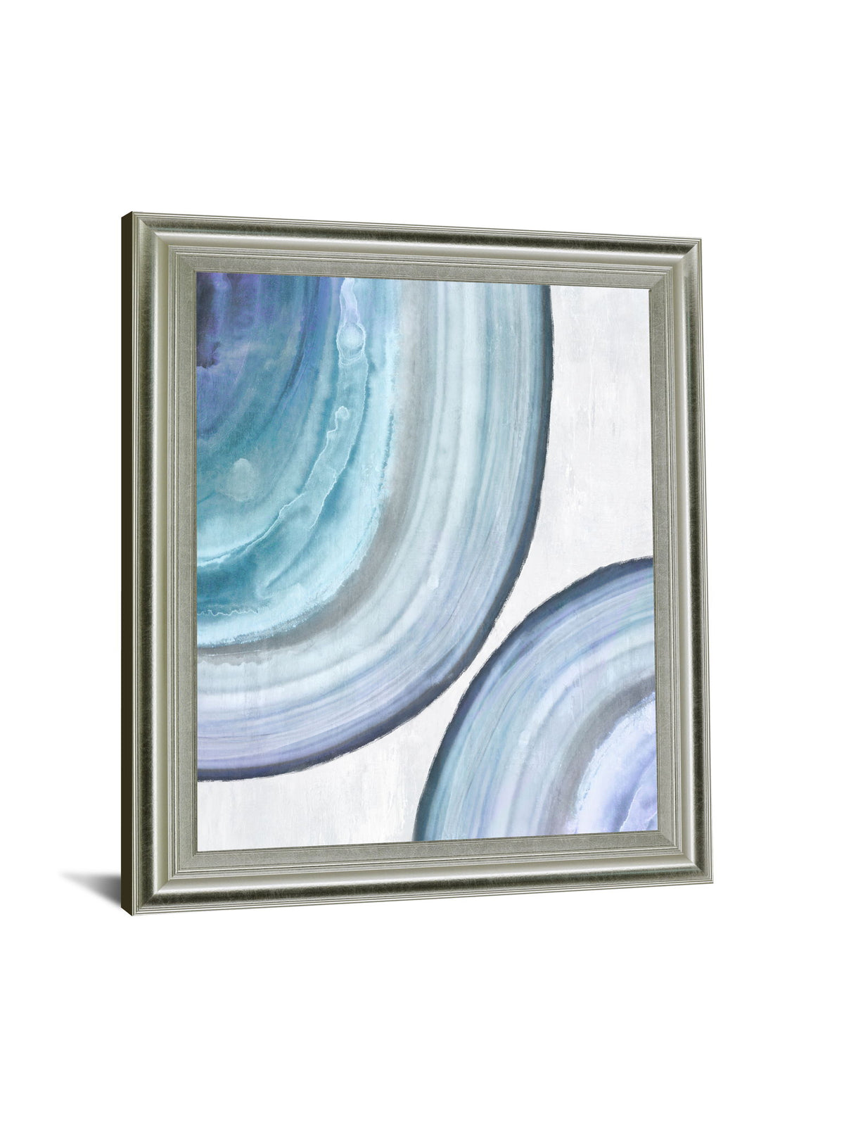 Icy Vortex - 28" x 34" Framed Wall Art - Blue