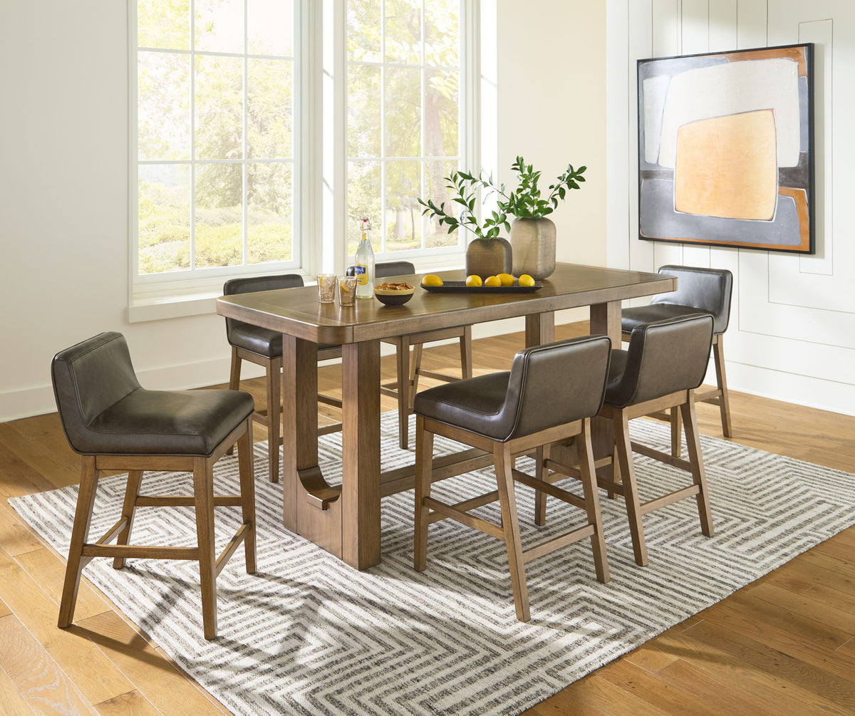 Cabalynn - Rectangular Dining Room Counter Table Set