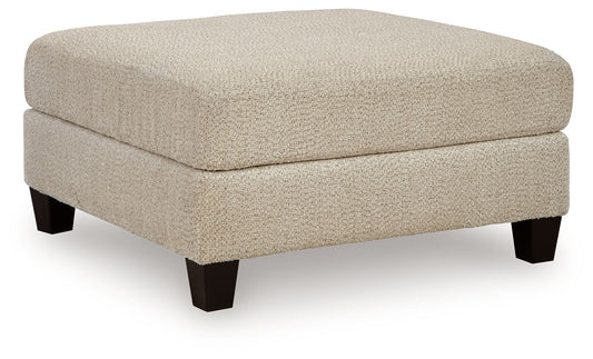 Steelwater Retreat - Oversized Accent Ottoman - Latte