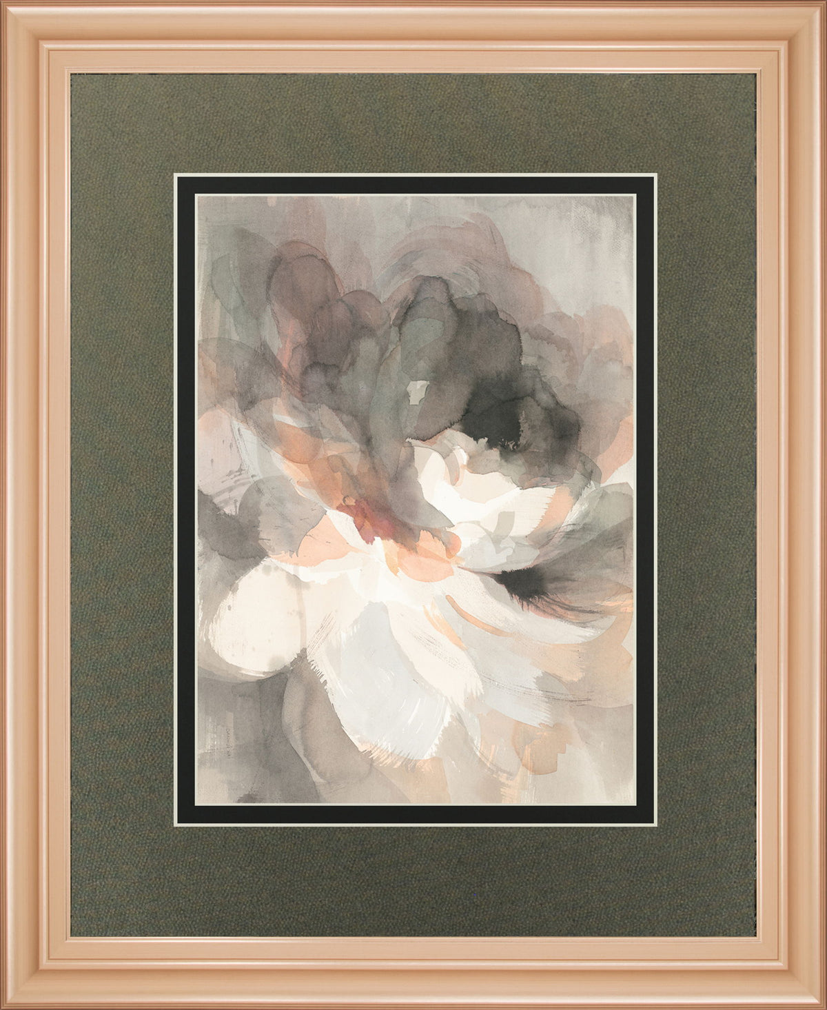 Abstract Peony By Danhui Nai - Dark Gray