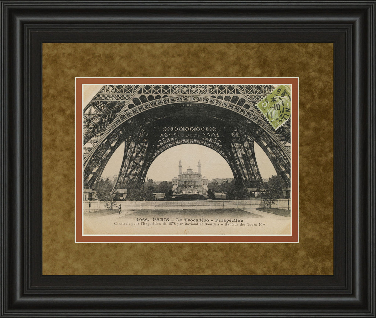 La Base De La Eifel By Wild Apple Studio - Framed Print Wall Art - Light Brown