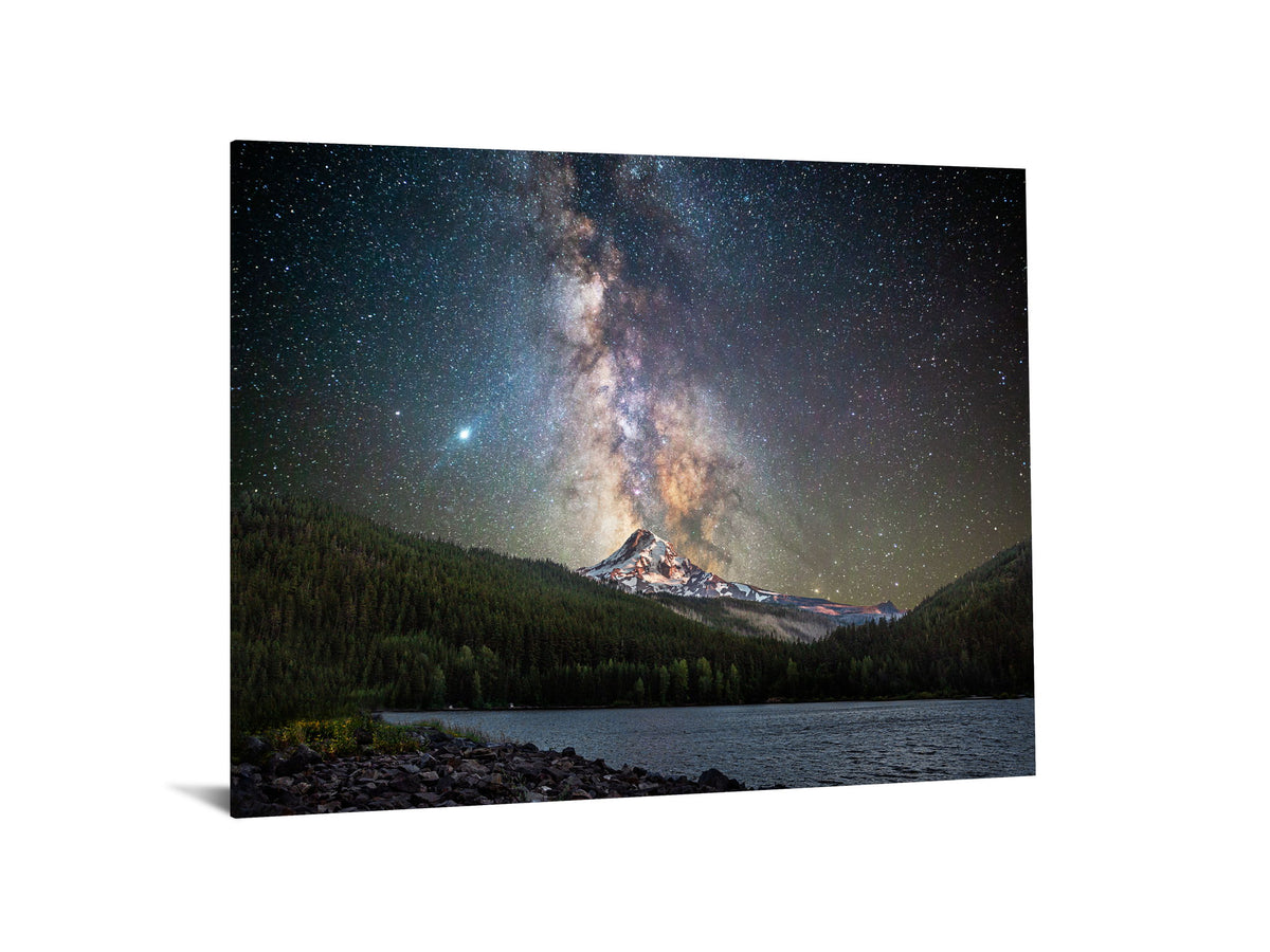 Tempered Glass With Foil - Starry Mountain - Dark Gray