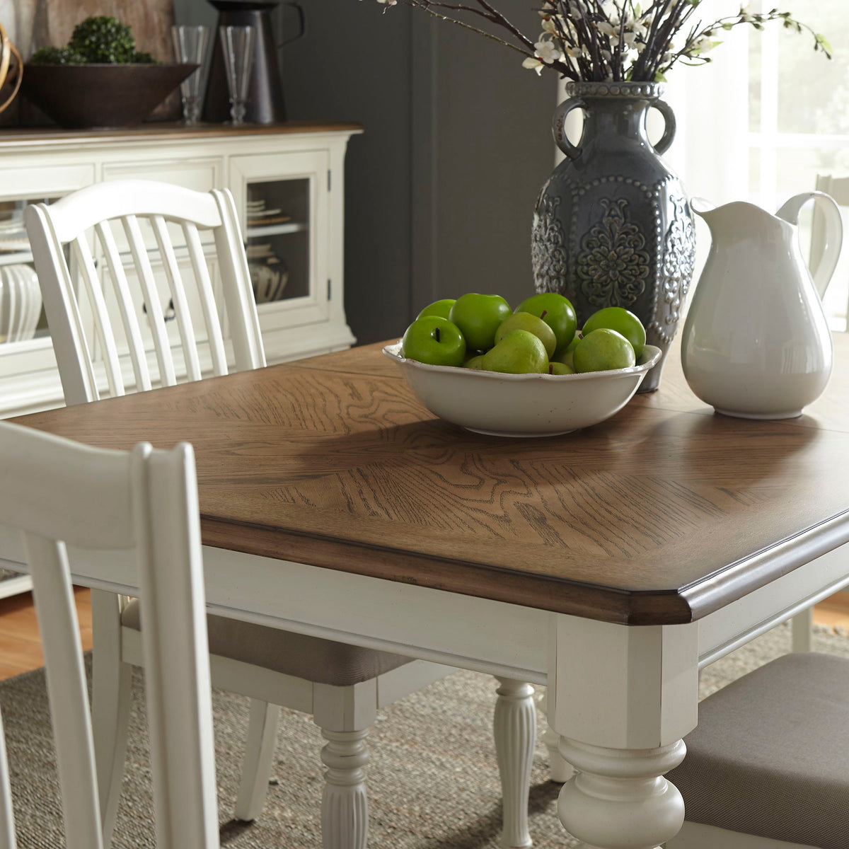 Cumberland Creek - Rectangular Leg Table - White