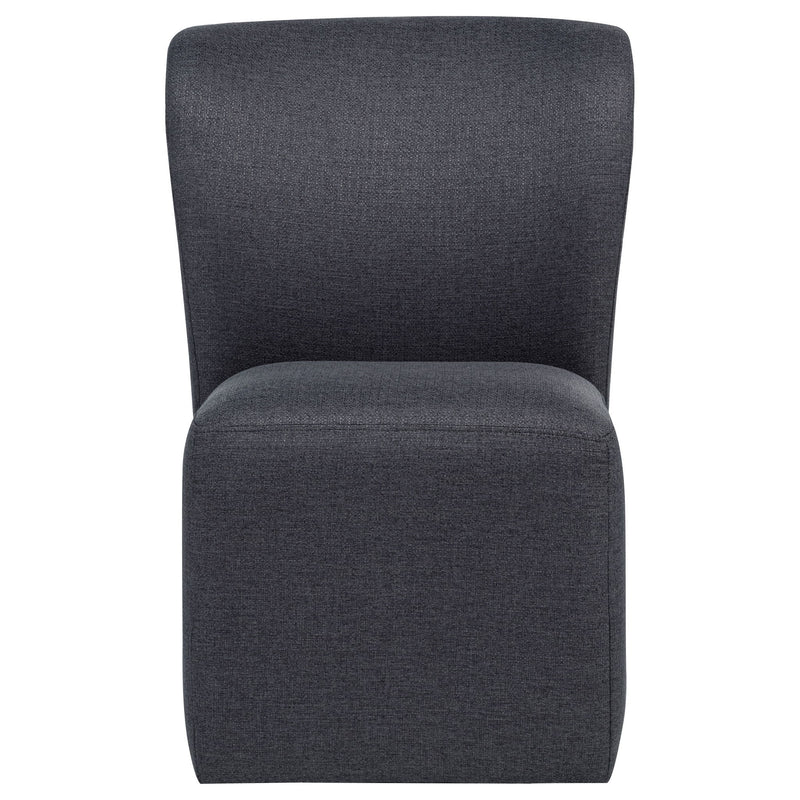 Jaelynn Upholstered Parsons Dining Side Chair Charcoal (Set of 2)