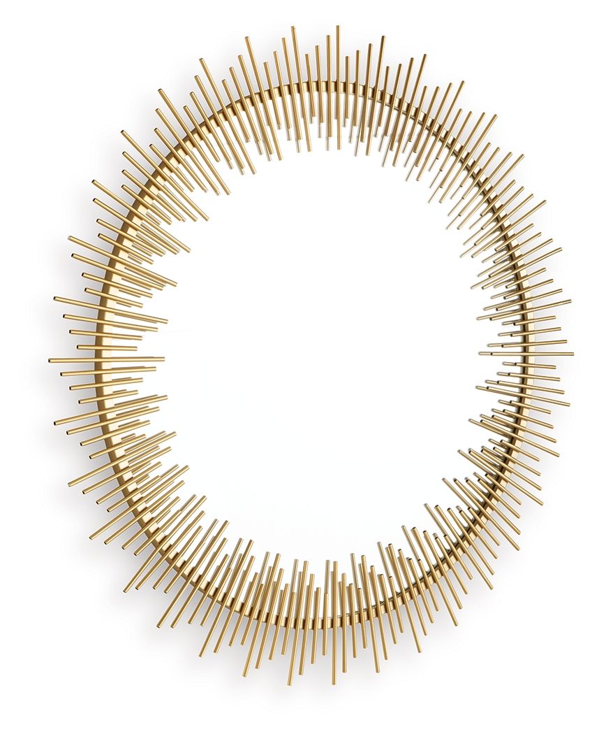 Wainport - Accent Mirror - Gold Finish