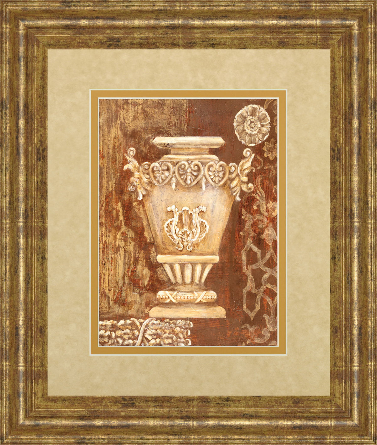 Precious Antiquity Il By Studio Nuvo - Framed Print Wall Art - Light Brown