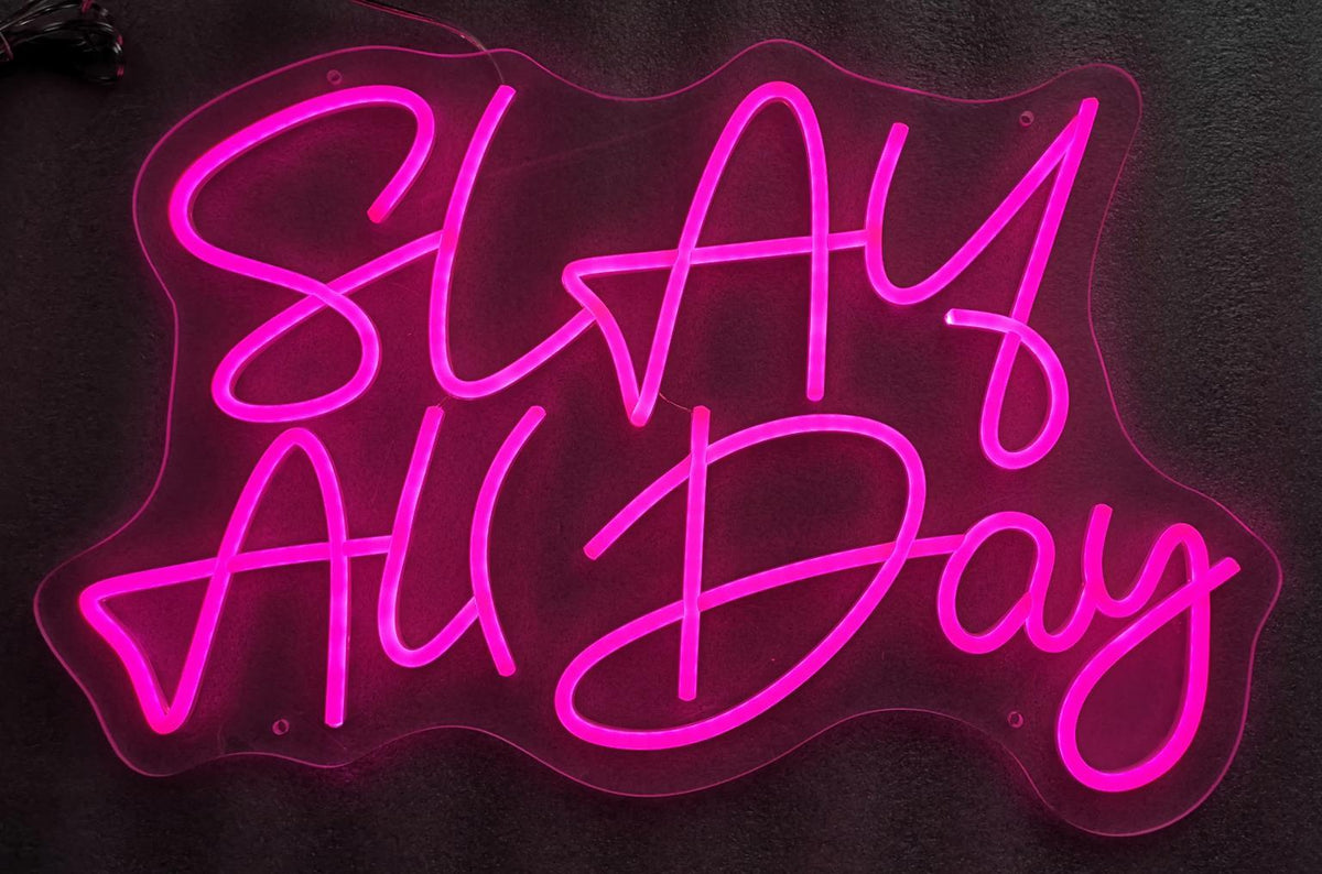 Neon Slay All Day - Pink