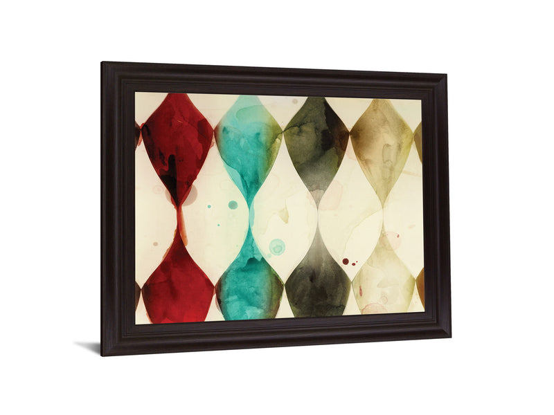 Vivid Hourglass - 28" x 34" Framed Wall Art - Beige