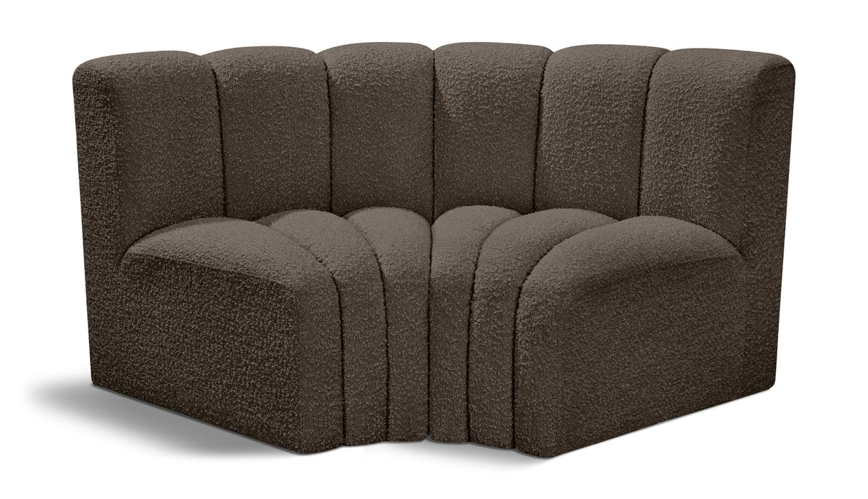 Arc - Boucle Fabric 2 Piece Modular Sofa