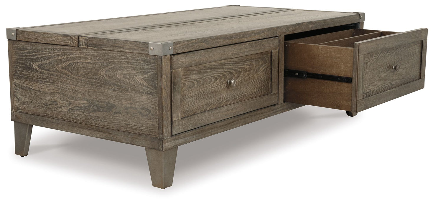 Chazney - Rustic Brown - Lift Top Cocktail Table