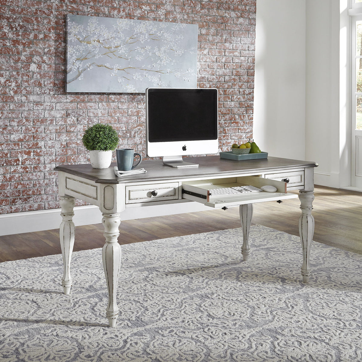 Magnolia Manor - Writing Desk - Antique White