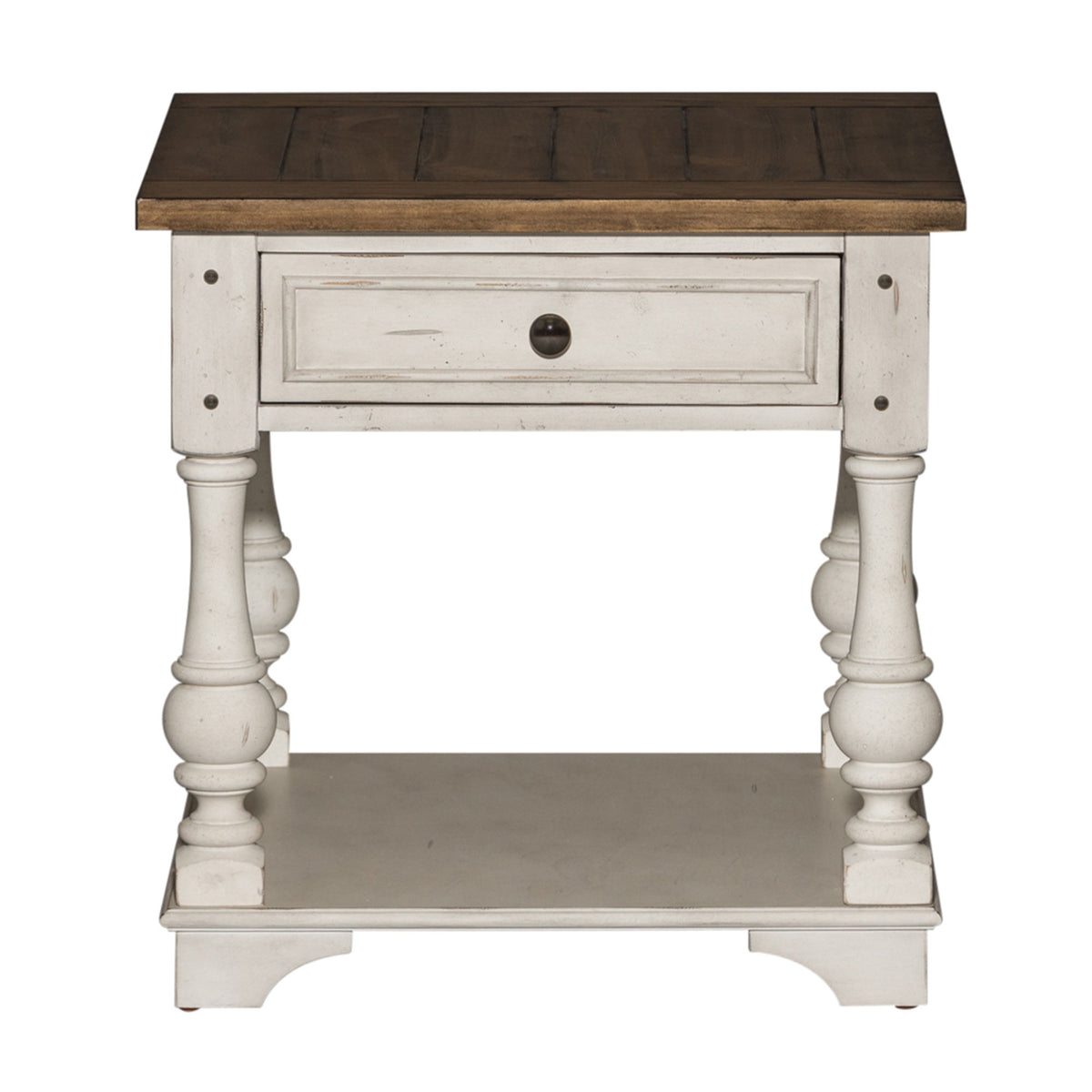 Morgan Creek - 3 Piece Living Room Set - Antique White / Wirebrushed Tobacco Accents