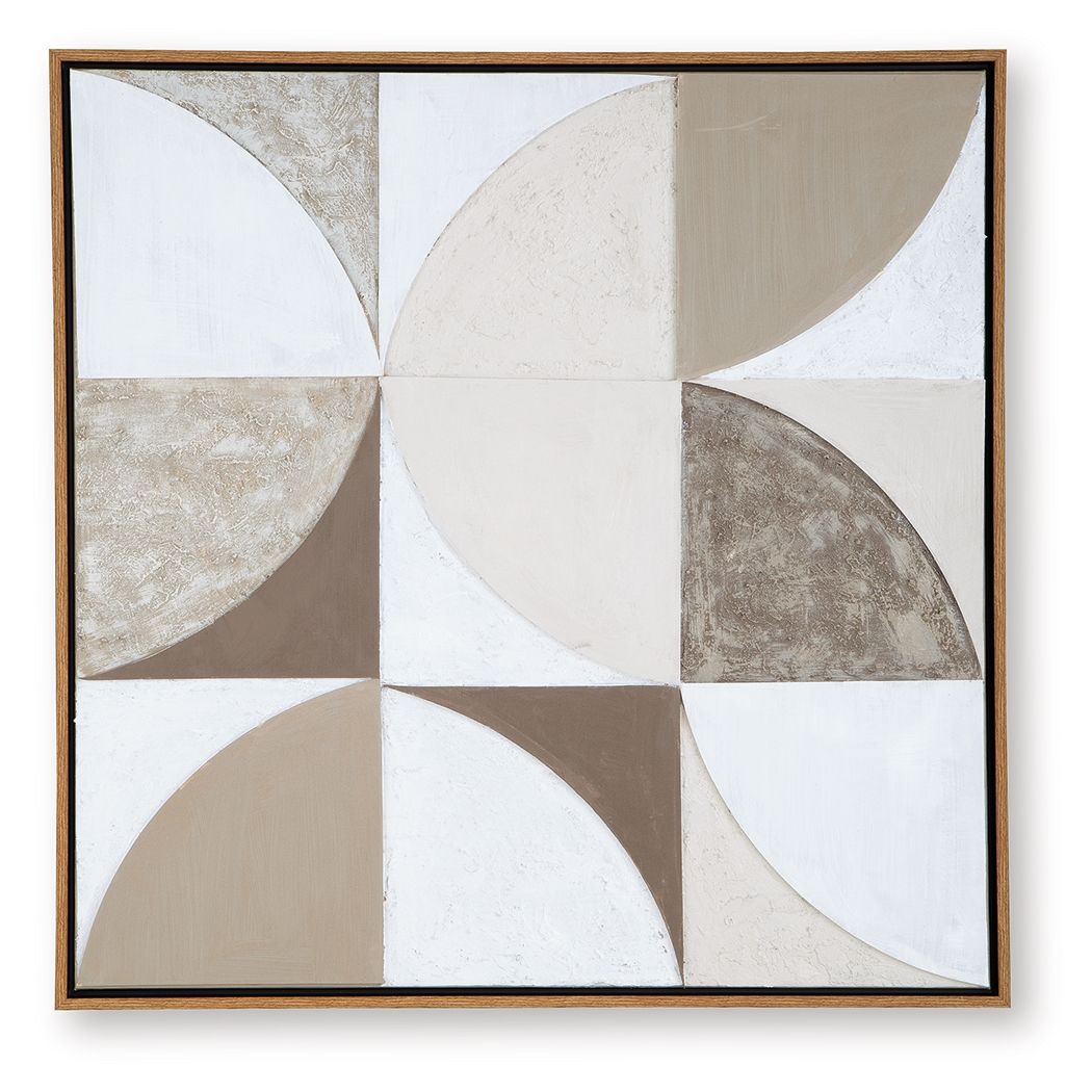Harelman - Wall Art - Tan / Taupe / White