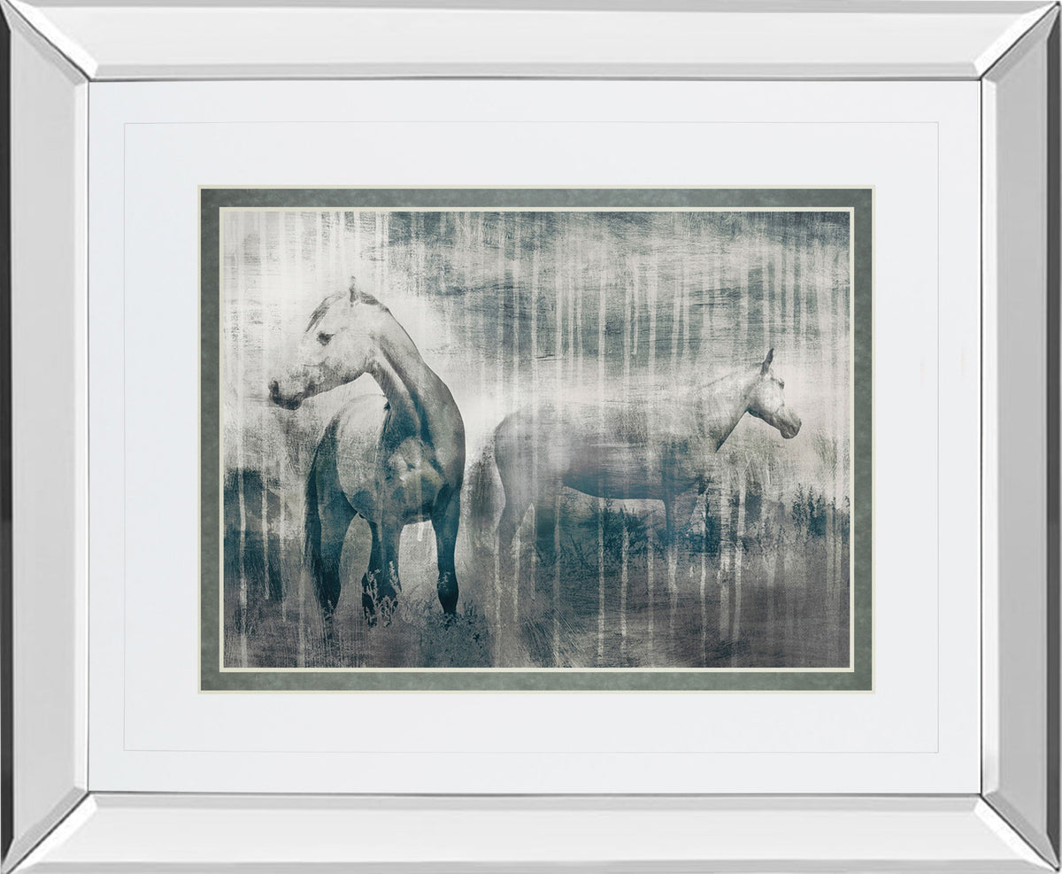 Grey Serenade By Edward Selkirk - Mirror Framed Print Wall Art - Dark Gray