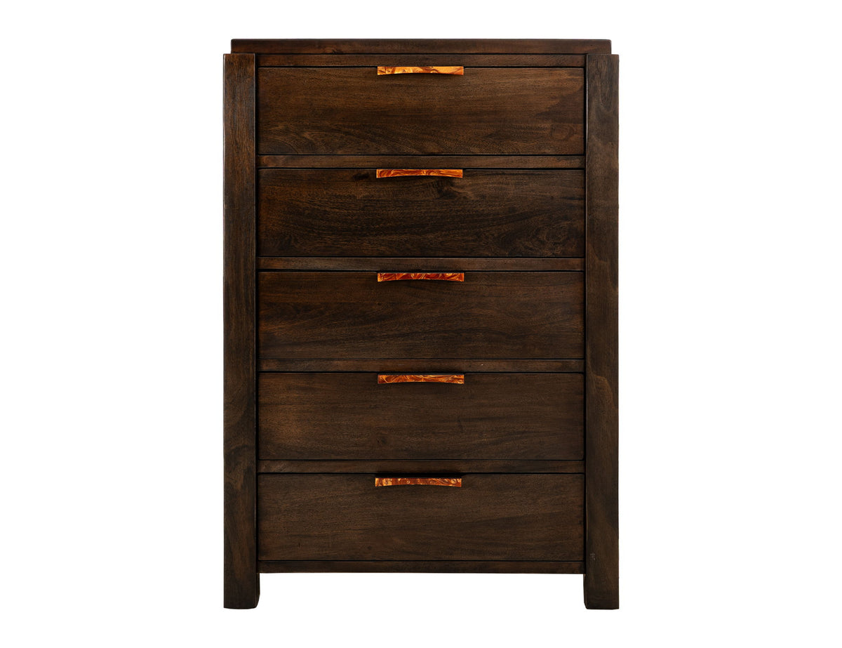 Raramuri - 5 Drawer Chest - Dark Brown