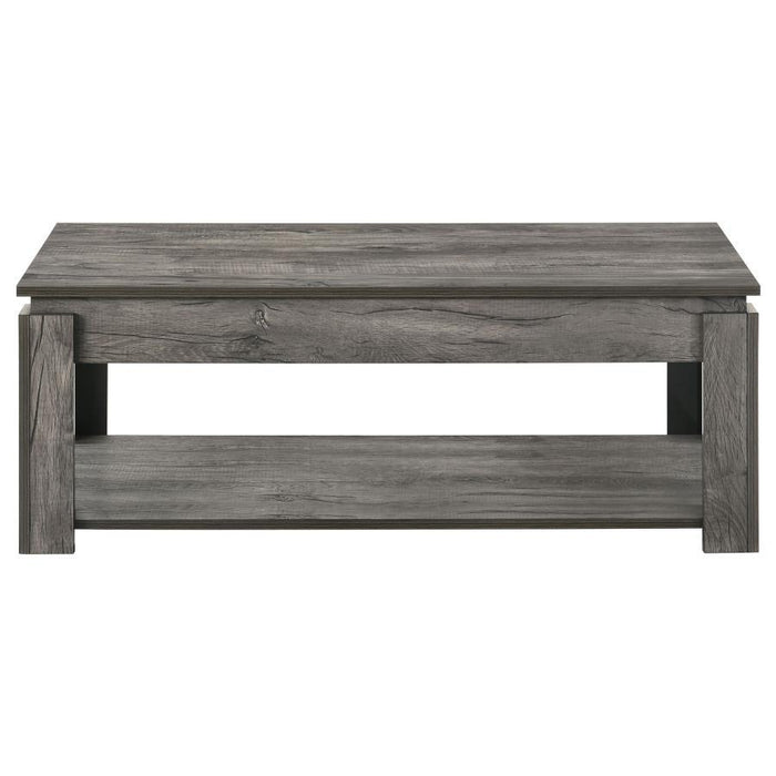 Donal - 3 Piece Rectangular Coffee Table Set - Weathered Gray