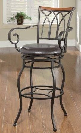 Clearance: 29" Decorative Metal Barstools (Pair)