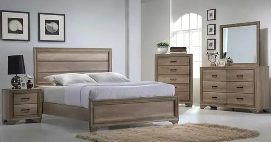 Clearance: 5-Piece Queen Bedroom Set (Bed, Dresser, Mirror, Nightstand)