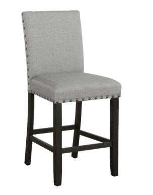 Counter Height Chairs, Gray (Pair)