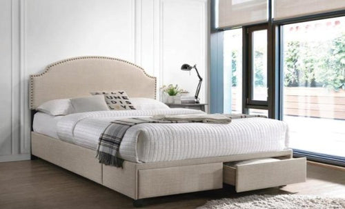 Niland Full Storage Bed – Beige
