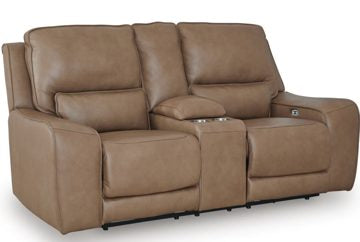 Clearance: Power Reclining Loveseat with Console