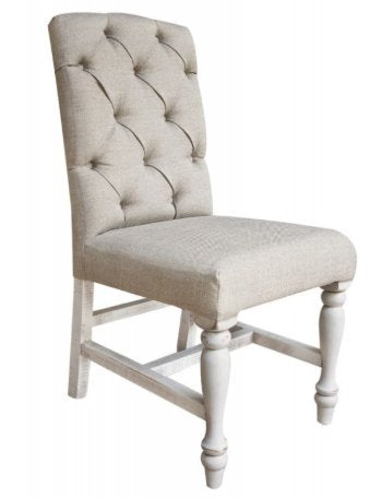 Clearance: Tufted Upholstered Side Chair – White