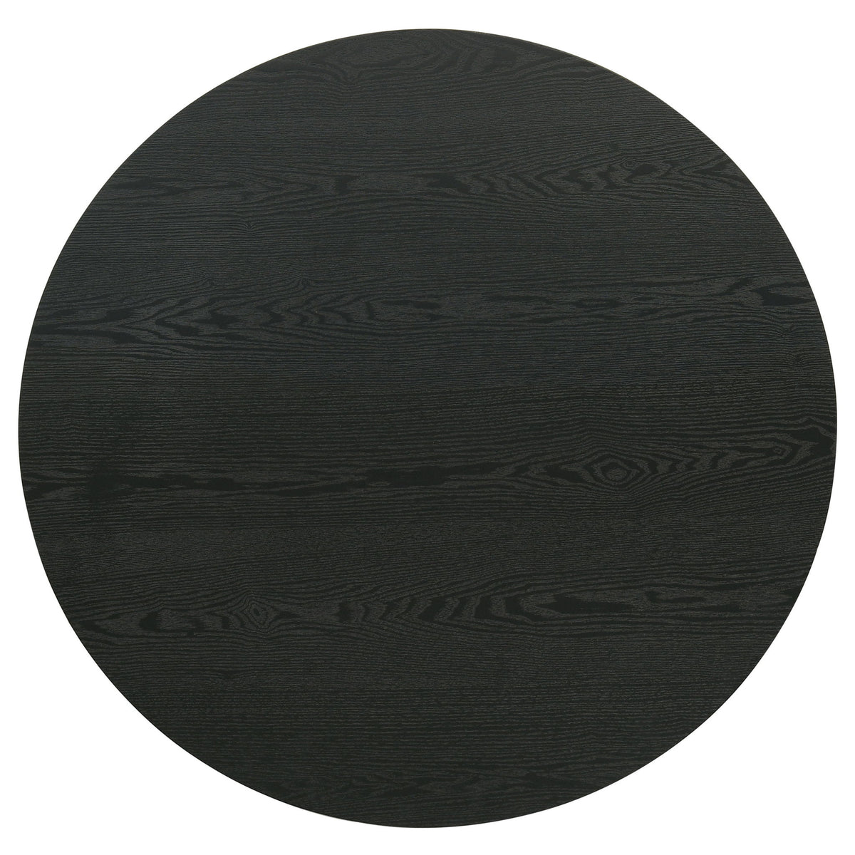 Hamlyn Round Fluted Occasional Cocktail Coffee Table Black