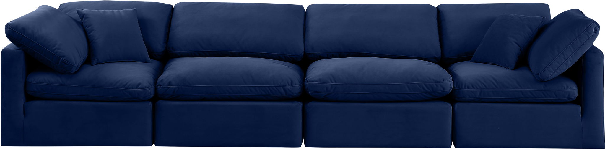 Indulge - Velvet 4 Seat Modular Sofa