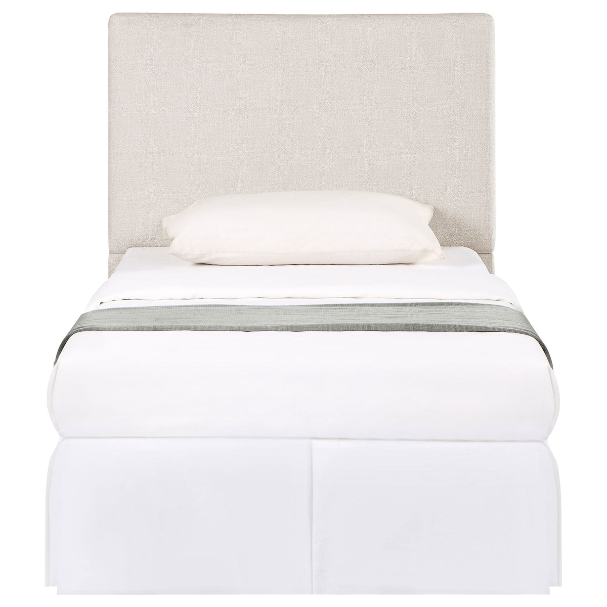 Pirro Upholstered Twin Panel Headboard Sand