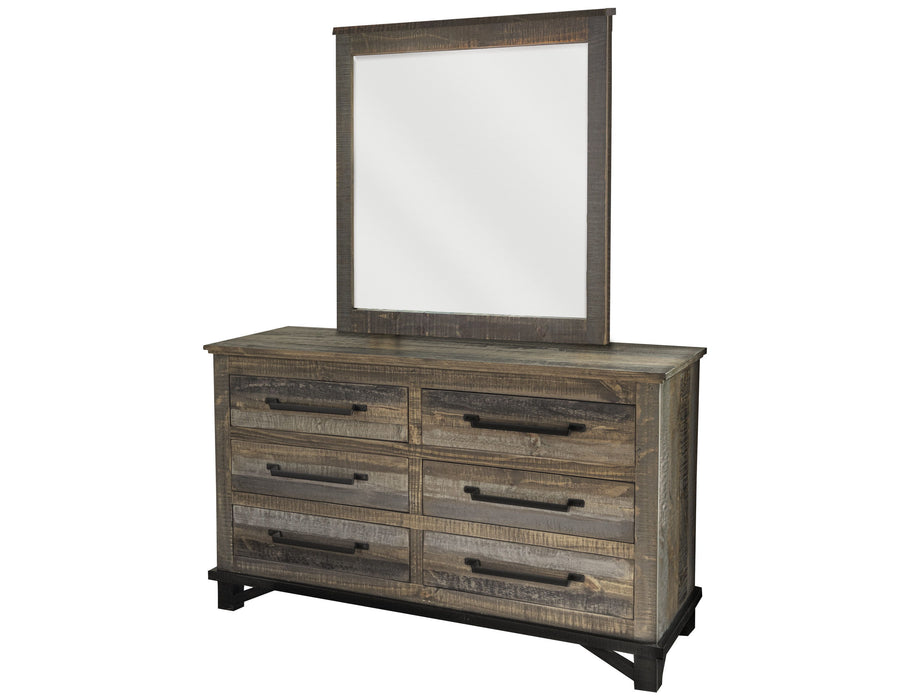 Loft Brown - Dresser - Two Tone Gray / Brown