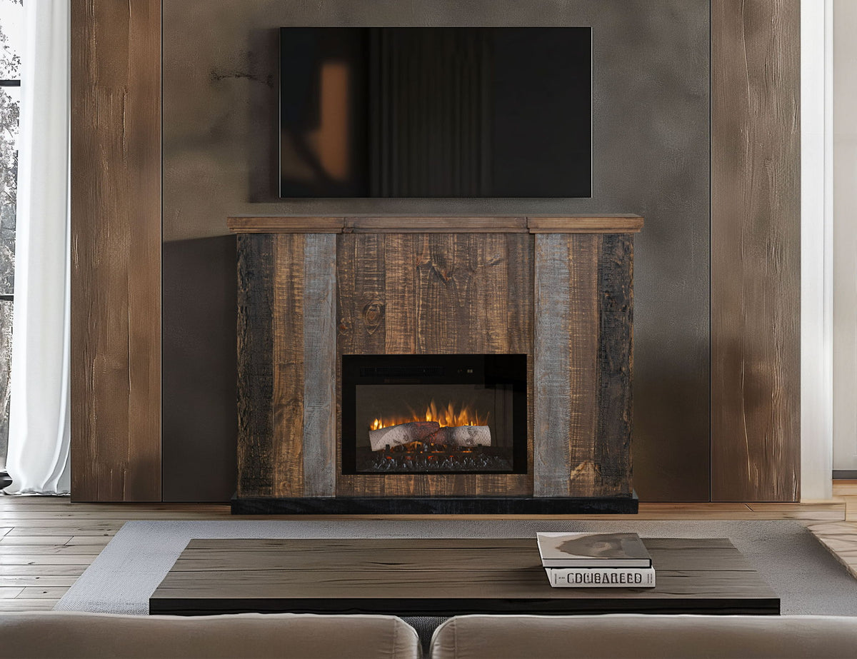 Loft - Matel Fireplace - Dark Gray