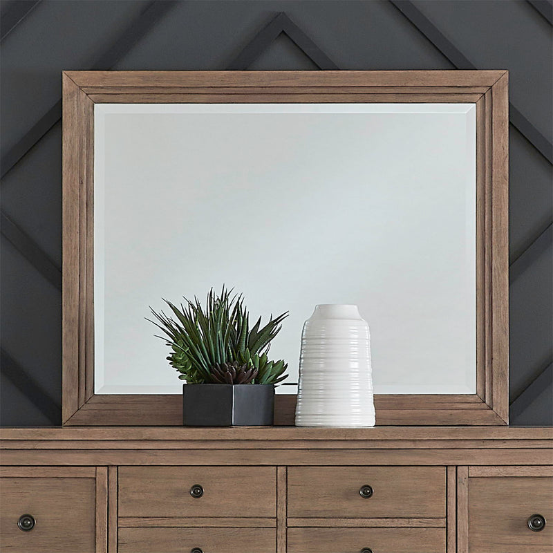 Haven Hills - Landscape Mirror - Camel Beige