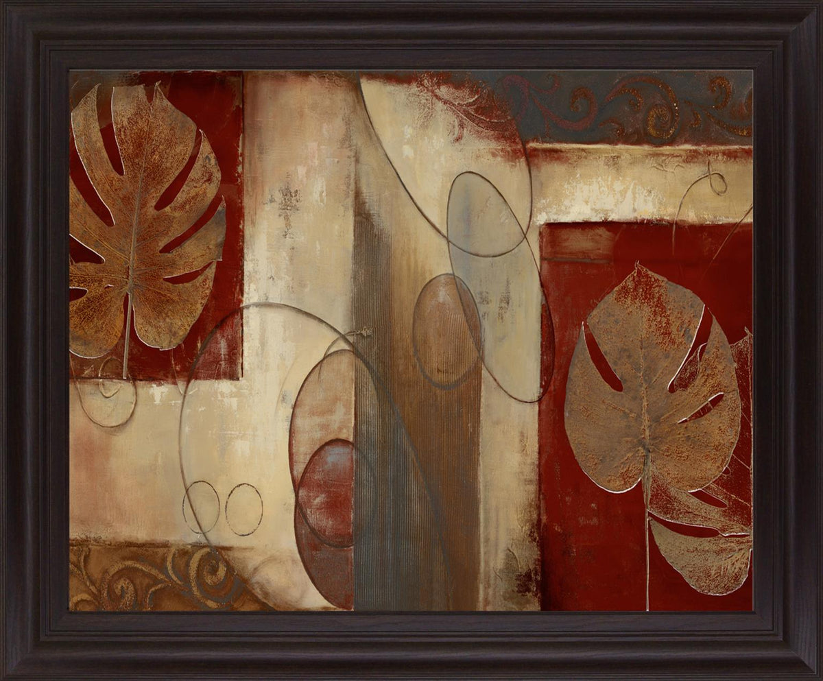 Bronze Silhouette - 28" x 34" Framed Wall Art - Dark Brown