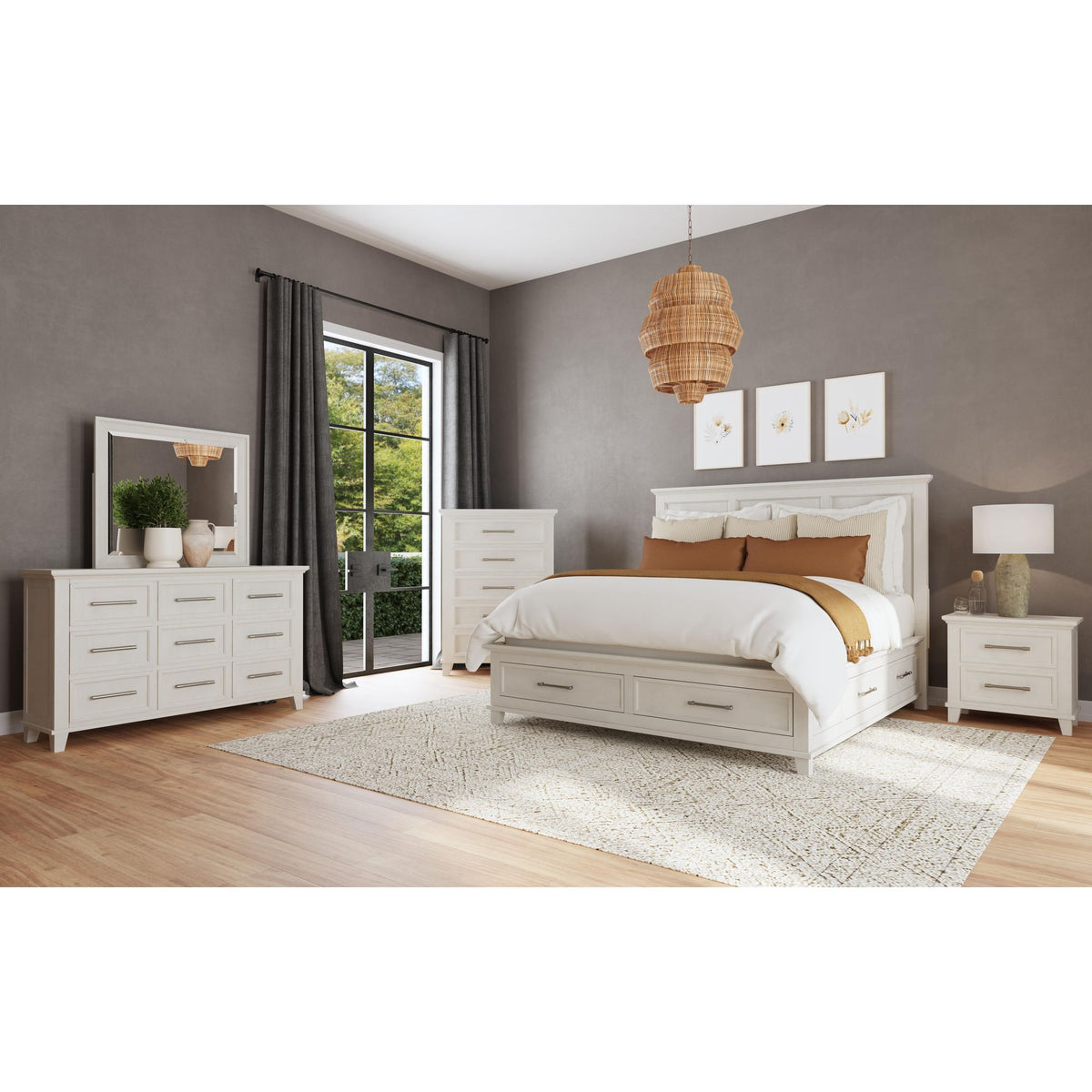 Canterbury - Dresser And Mirror Set