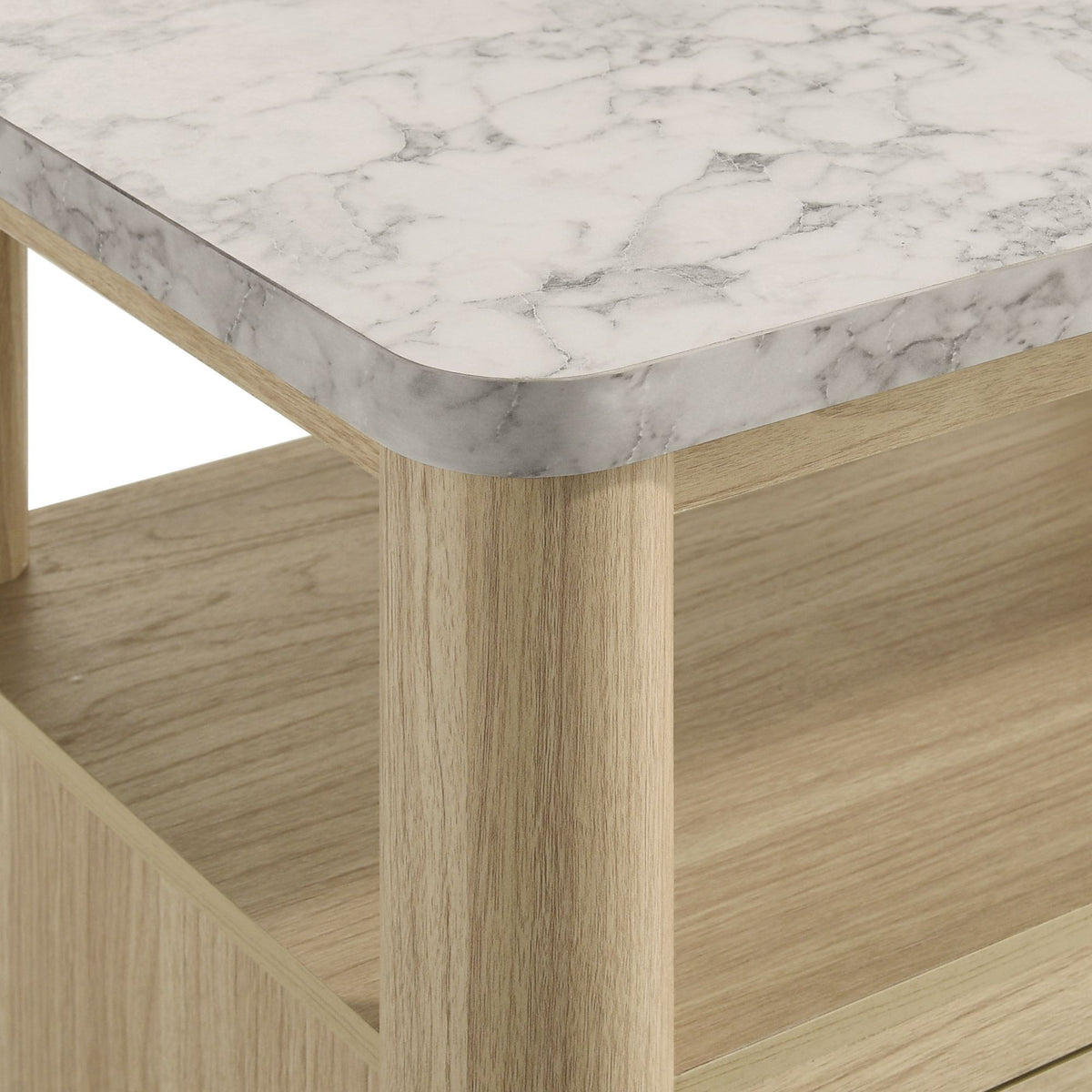 Jonas - Nightstand With USB - Natural