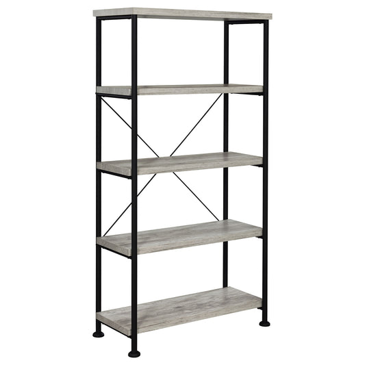 Analiese 63-inch 4-shelf Bookshelf Grey Driftwood