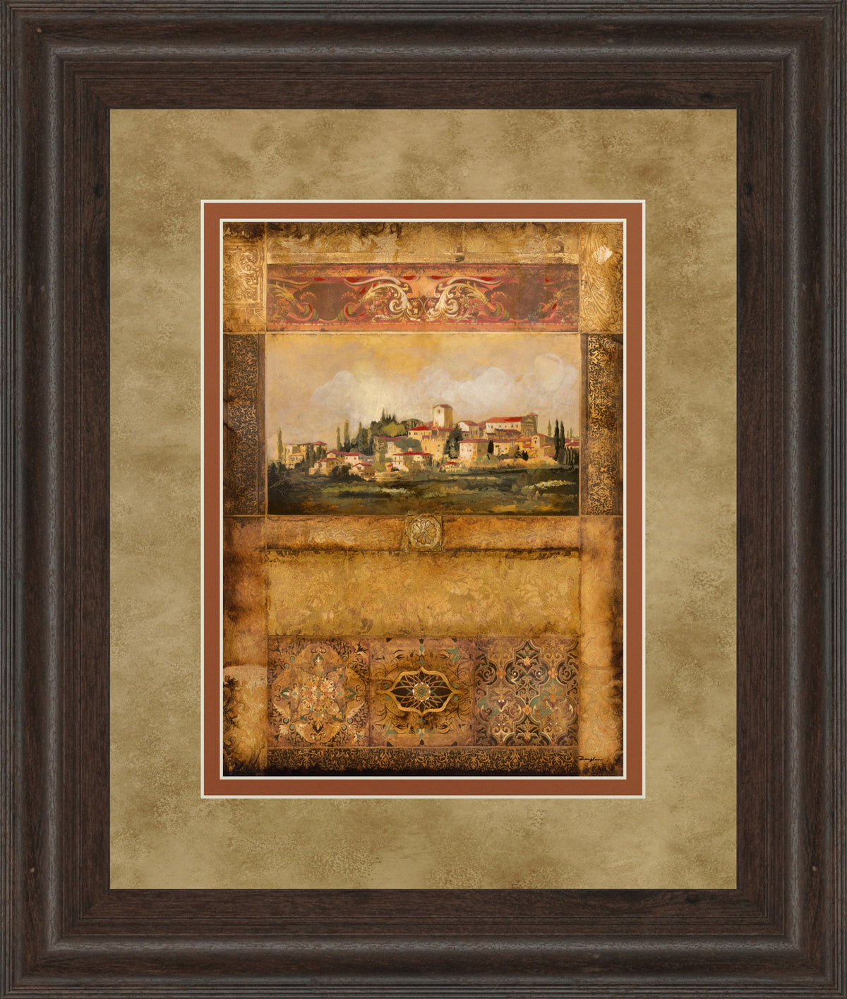 Centimento I By Douglas - Framed Print Wall Art - Light Brown