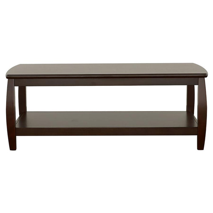 Dixon - Rectangular Coffee Table With Lower Shelf - Espresso