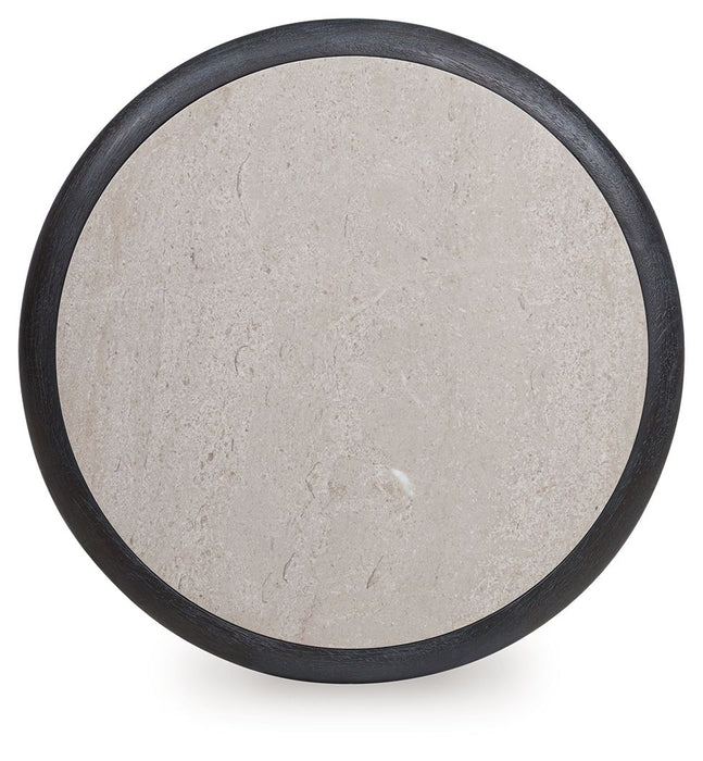 Bracken - Round End Table - French Black