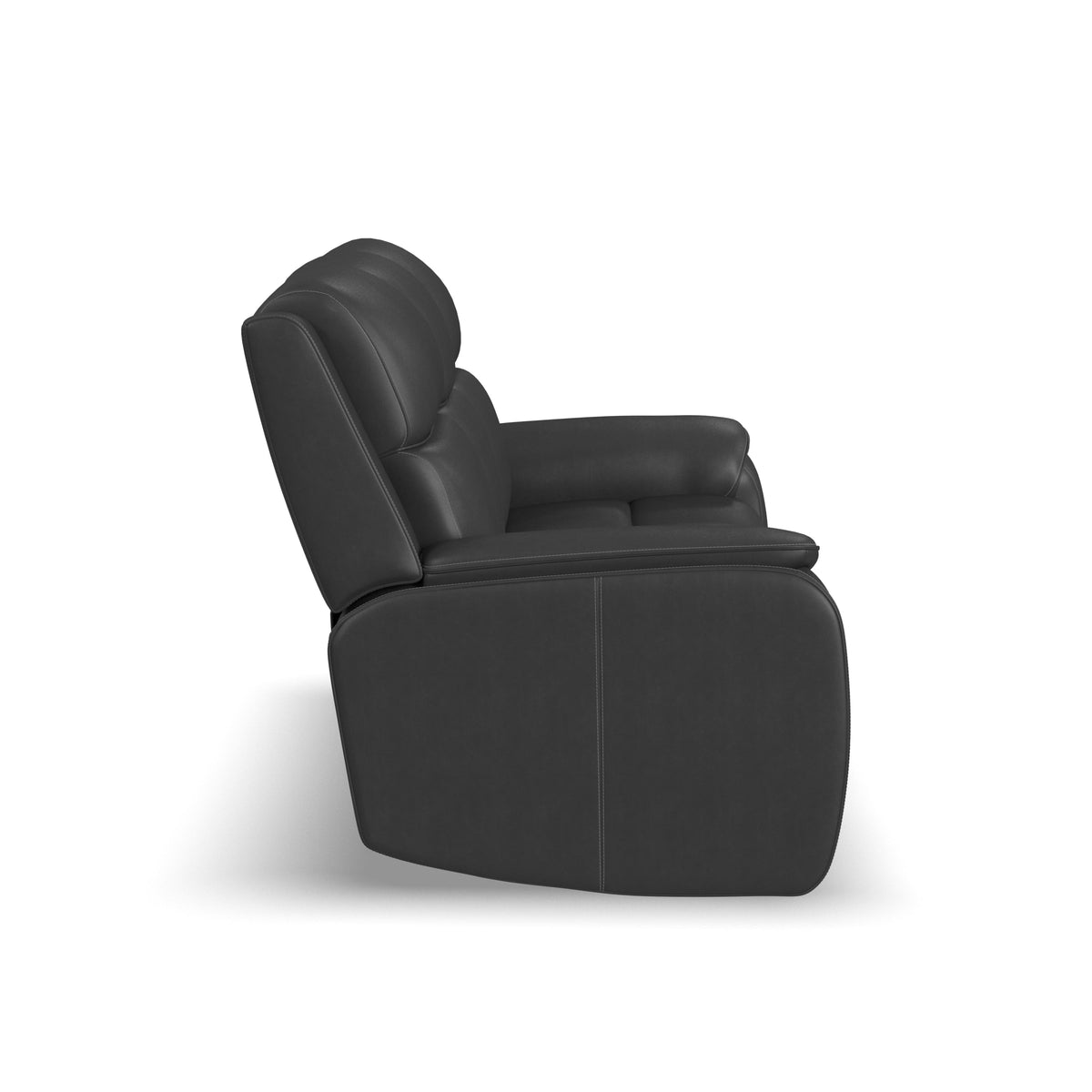 Flexsteel Ziggy Power Reclining Sofa with Power Headrest, Lumbar, Heat & Massage