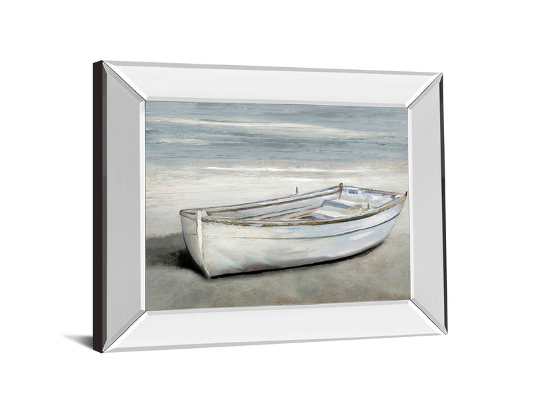 Beached By Mark Chandon - Mirror Framed Print Wall Art - Gray