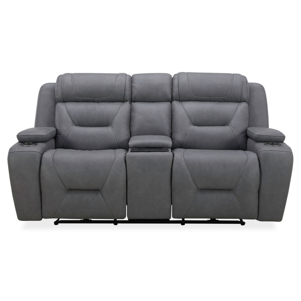 Chapman - Loveseat With Console P2 & ZG - Aline Blue Gray