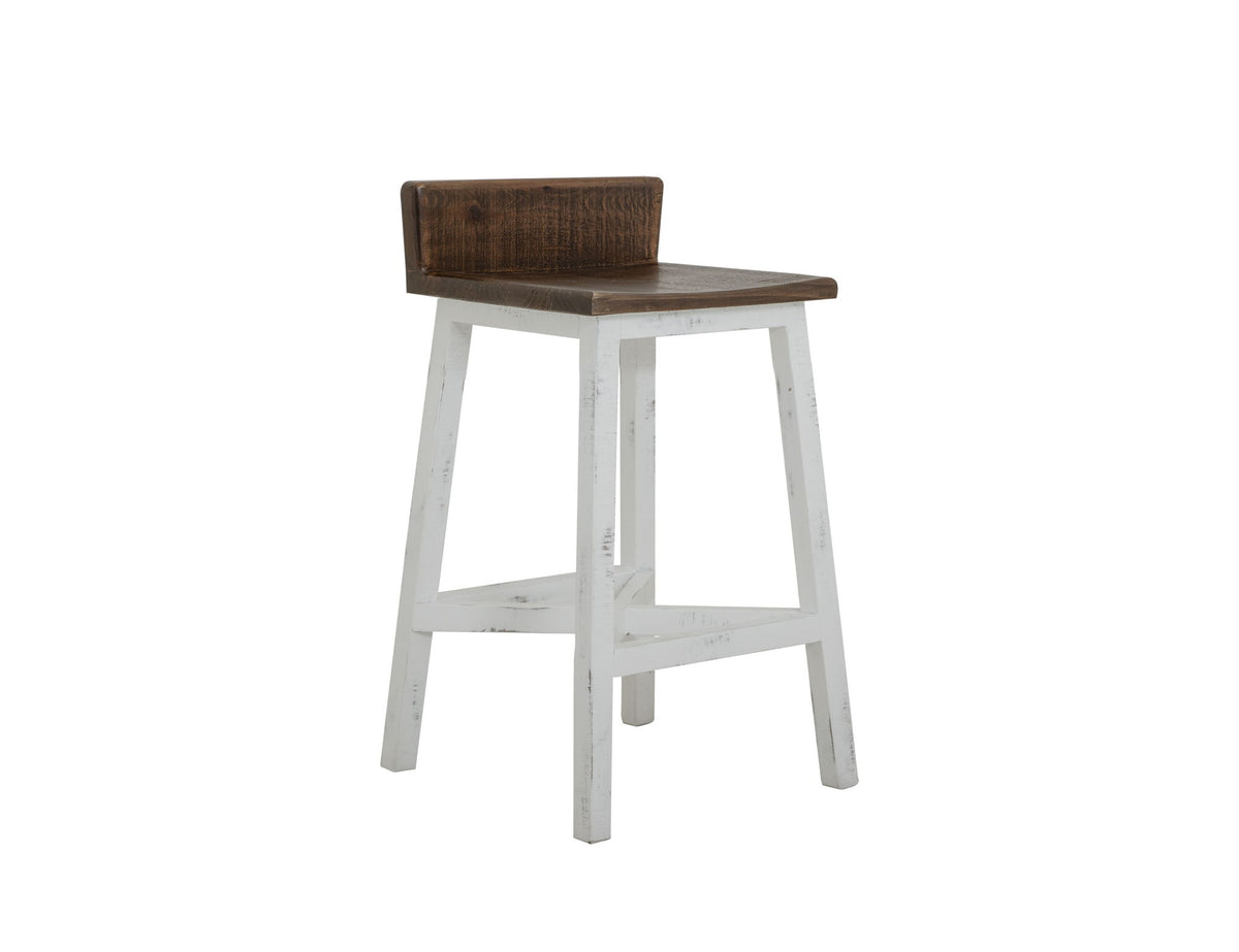Pueblo - Wooden Seat & Base Stool (Set of 2)