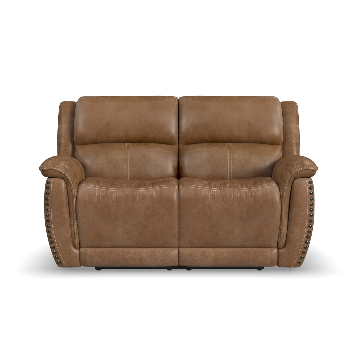 Flexsteel Beau Power Reclining Loveseat with Power Headrests